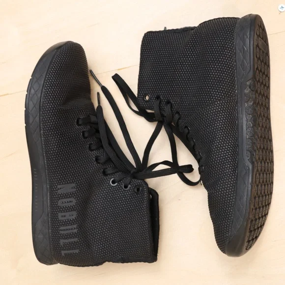 NOBULL Outwork High Top Sneakers Black (7M/8.5W) - Picture 3 of 7